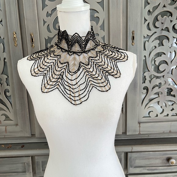 Anne Fontaine Fabie Collar back beige - Picture 4 of 11